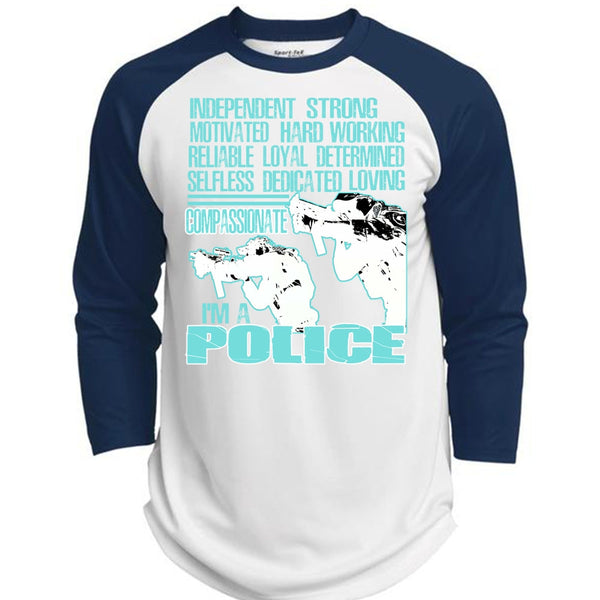 I'm A Police T Shirt, Being A Police T Shirt, Awesome T-Shirts  (Polyester Game Baseball Jersey)