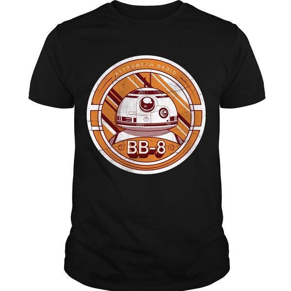 A black t-shirt with the shopify logo