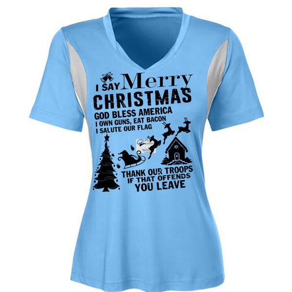 I Say Merry Christmas T Shirt, I Love Christmas T Shirt, Awesome T-Shirts