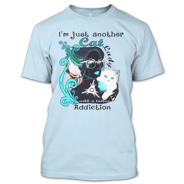I'm Just Another Cat Lady T Shirt, Coolest Cat Lady T Shirt
