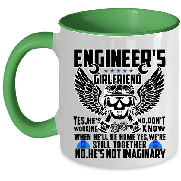 Pretty Girlfriend Coffee Mug, Engineer's Girlfriend Accent Mug