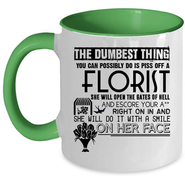 Cute Gift For Florist Coffee Mug, Florist Accent Mug