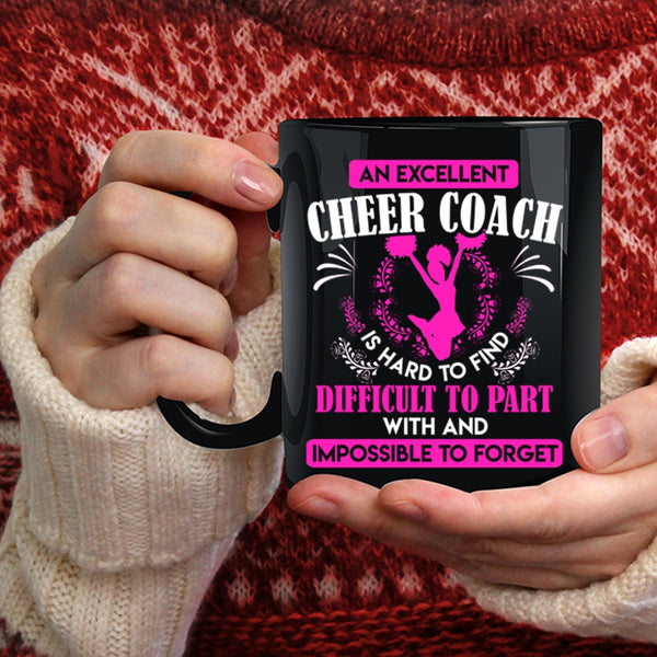 An Excellent Cheer Coach Coffee Mug, Cute Cheer Coach Coffee Cup