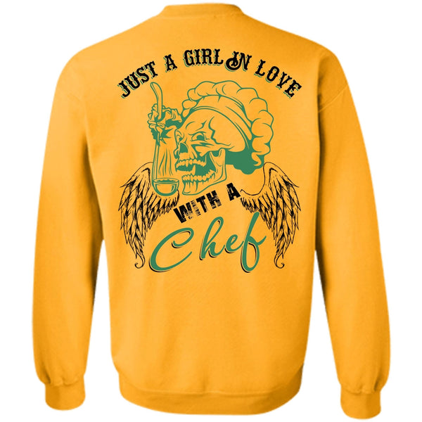 I Love Cooking T Shirt, Just A Girl In Love With A Chef Sweatshirt