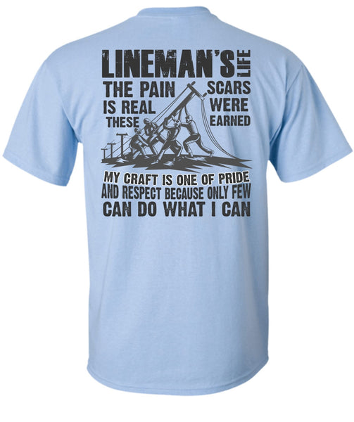 Lineman's Life T Shirt, I Love Lineman T Shirt