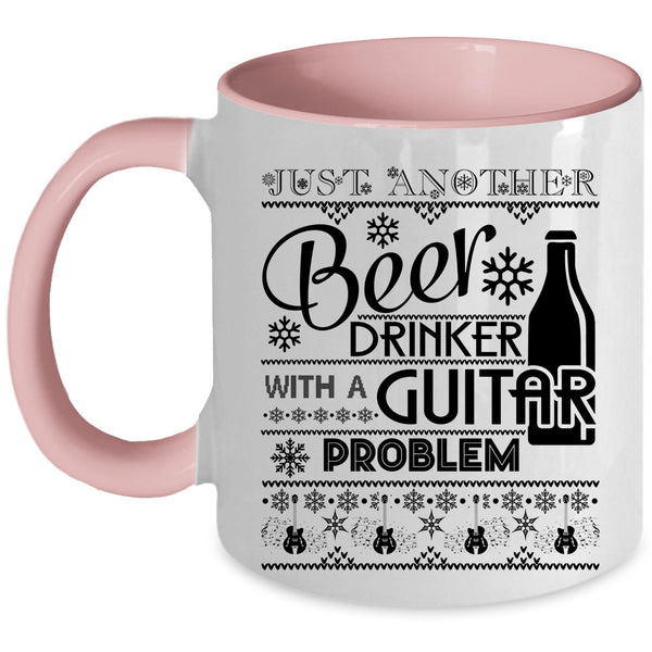 With A Guitar Problem Coffee Mug, Just Another Beer Drinker Accent Mug