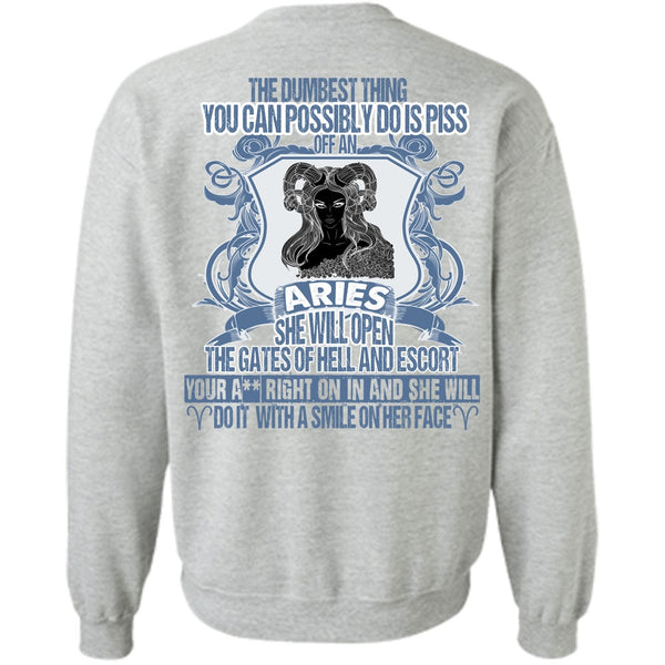 I Love Aries T Shirt, Aries She Will Open The Gates Sweatshirt