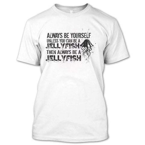 A black t-shirt with the shopify logo