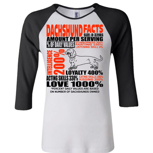 Dachshund Facts T Shirt, I Love Dachshund T Shirt, Awesome T-Shirts