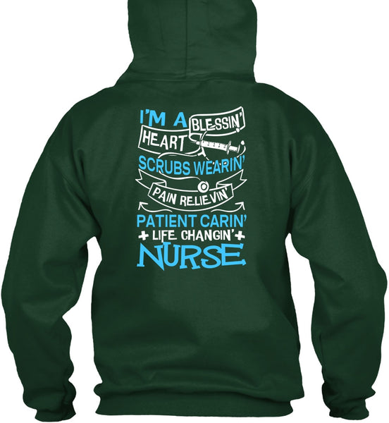 Life Changing Nurse T Shirt, I'm A Blessing Heart T Shirt