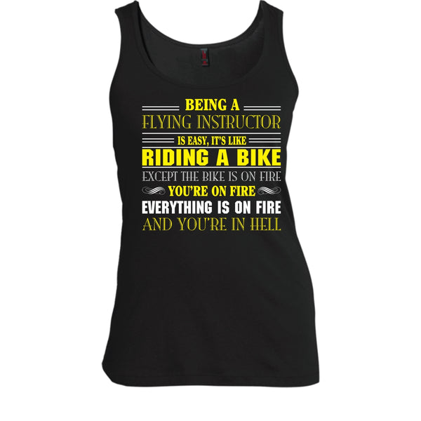 Being A Flying Intructor Shirt, It's Like A Riding A Bike Shirt