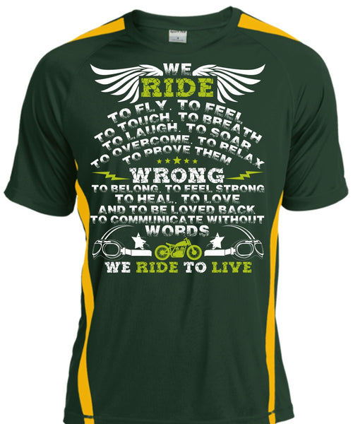 We Ride To Fly T Shirt, We Ride To Live T Shirt, Cool Shirt