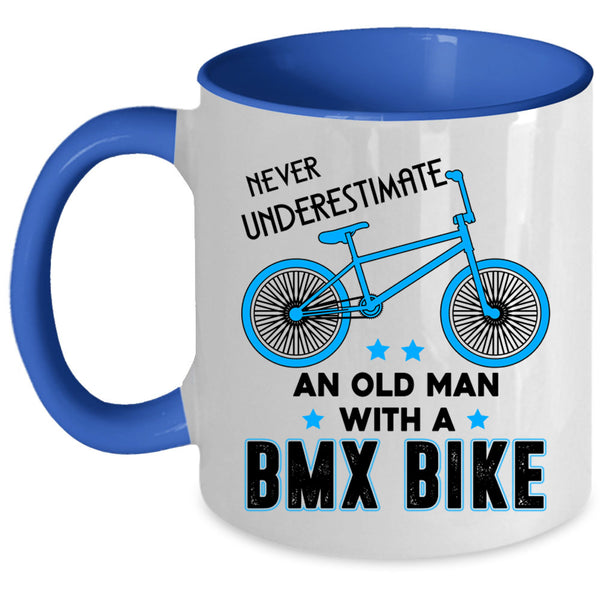 Funny Grandpa Coffee Mug, An Old Man With A BMX Bike Accent Mug