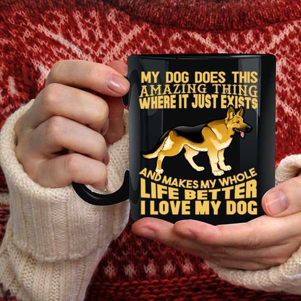 My Dog Does This Amazing Thing Coffee Mug, I Love My Dog Coffee Cup