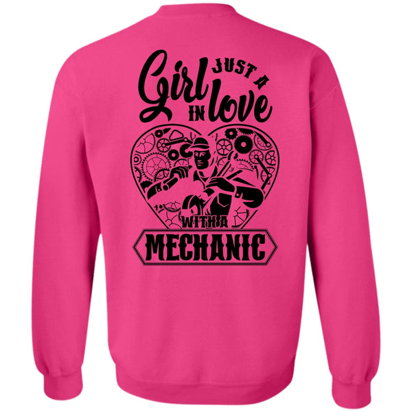 I Love Mechanic T Shirt, Just A Girl In Love With A Mechanic Sweatshirt