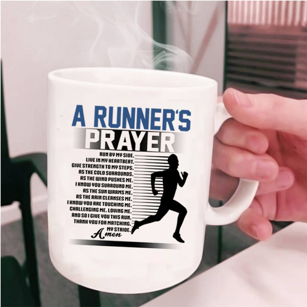 Best Gift For Runner Coffee Mug, A Runner's Prayer Cup