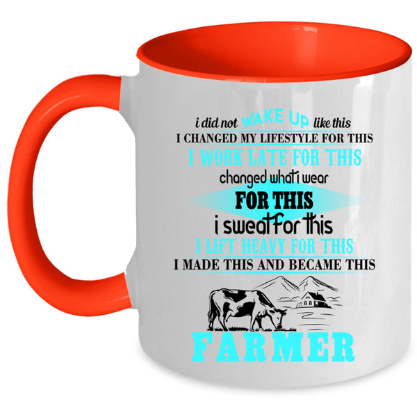 Cool Farmer Coffee Mug, Became This Farmer Accent Mug