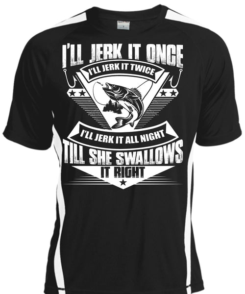 A black t-shirt with the shopify logo