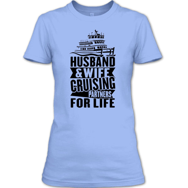 Husband & Wife T Shirt, Coolest Cruising Partners T Shirt