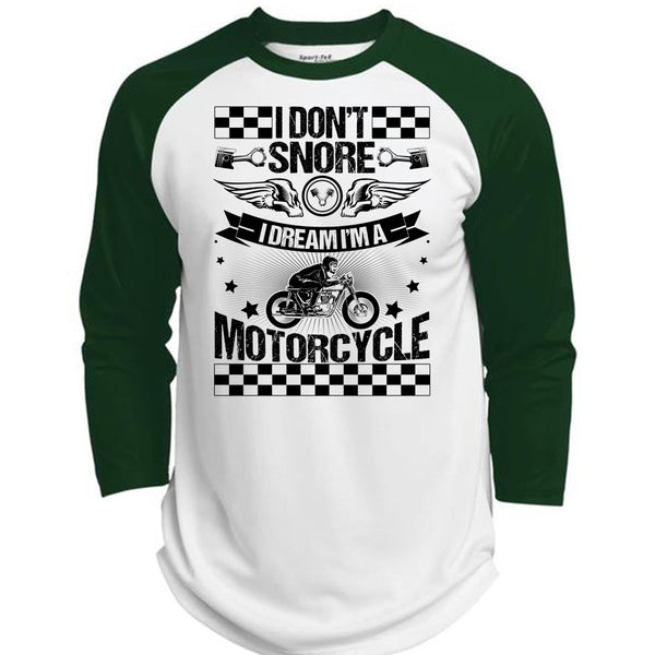 I Dream I'm A Motorcycle T Shirt, I Love Biker T Shirt, Awesome T-Shirts  (Polyester Game Baseball Jersey)