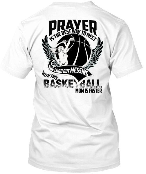 A black t-shirt with the shopify logo