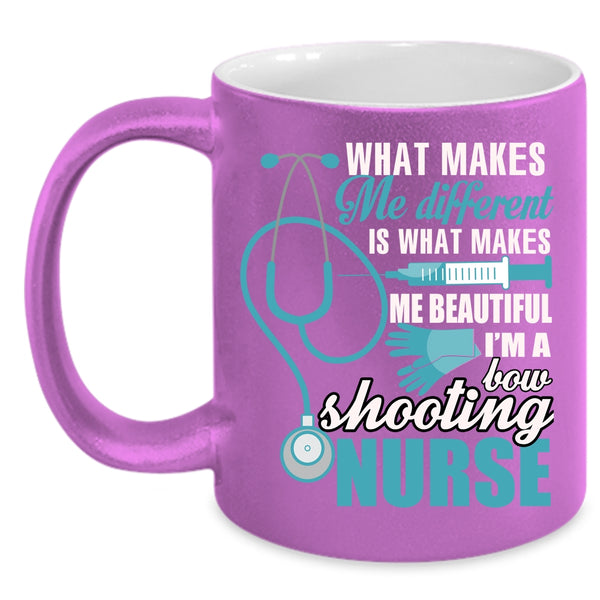 I'm A Bow Shooting Nurse Coffee Mug, Cool Shooting Nurse Coffee Cup
