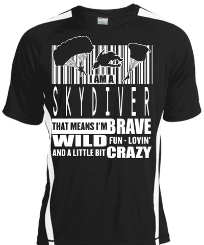 A black t-shirt with the shopify logo