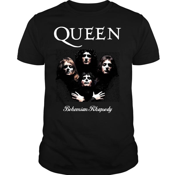 A black t-shirt with the shopify logo