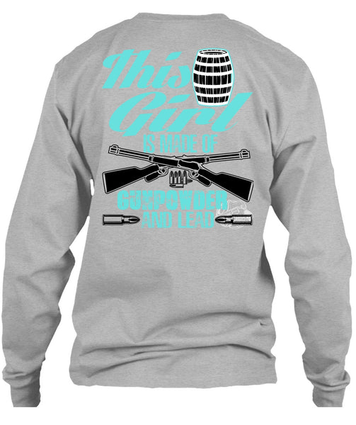 This Girl Is Made Of Gunpowder T Shirt, I Love Veteran T Shirt