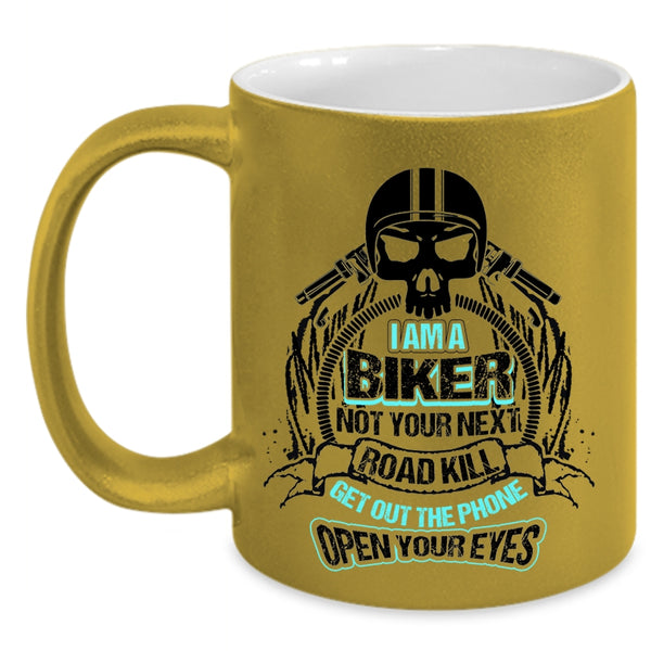 Awesome Gift For Biker Coffee Mug, I Am A Biker Accent Mug