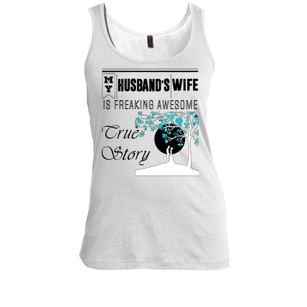 My Husband's Wife T Shirt, Coolest Wife T Shirt, Awesome t-shirts