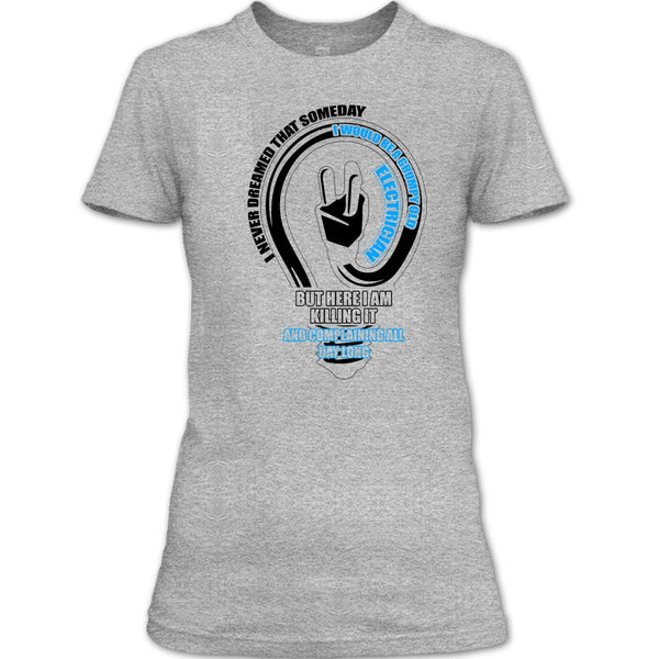 Grumpy Old Electrician T Shirt, Gift For Electrician T Shirt