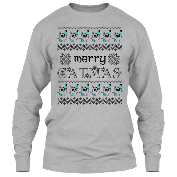Merry Catmas T Shirt, Merry Christmas Gift T Shirt