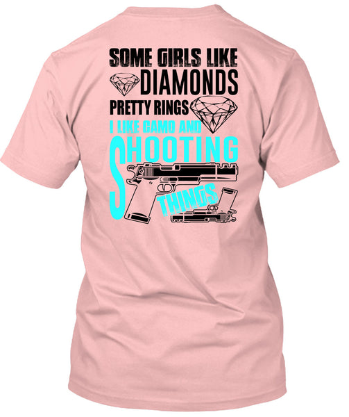 I Like Camo And Shooting Things T Shirt, I Love Gun T Shirt