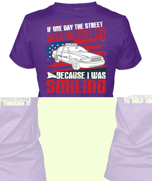 Being A Police Officer's Wife T Shirt, Strong Man T Shirt