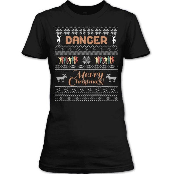 Dancer Merry Christmas T Shirt, Coolest Dancer T Shirt