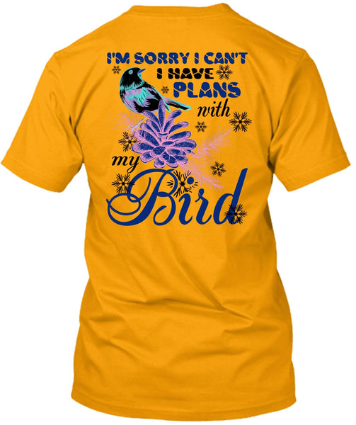 I Have Plans With My Bird T Shirt, Noel Christmas T Shirt