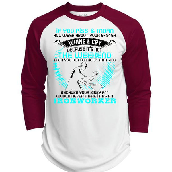 It As An Ironworker T Shirt, I Love Ironworker T Shirt, Awesome T-Shirts  (Polyester Game Baseball Jersey)