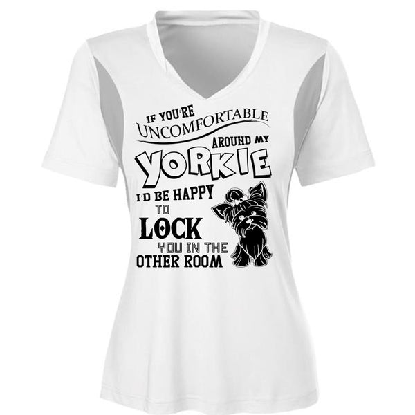 Around My Yorkie T Shirt, I Love My Dog T Shirt, Awesome T-Shirts