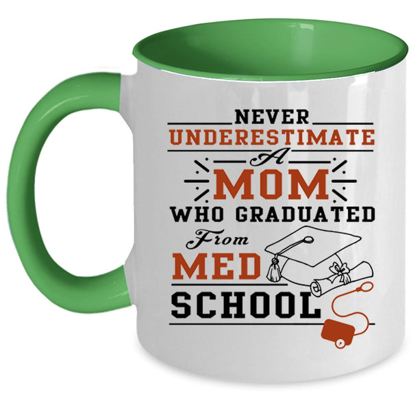 Awesome Mom Coffee Mug, Mom Graduated From Med School Accent Mug