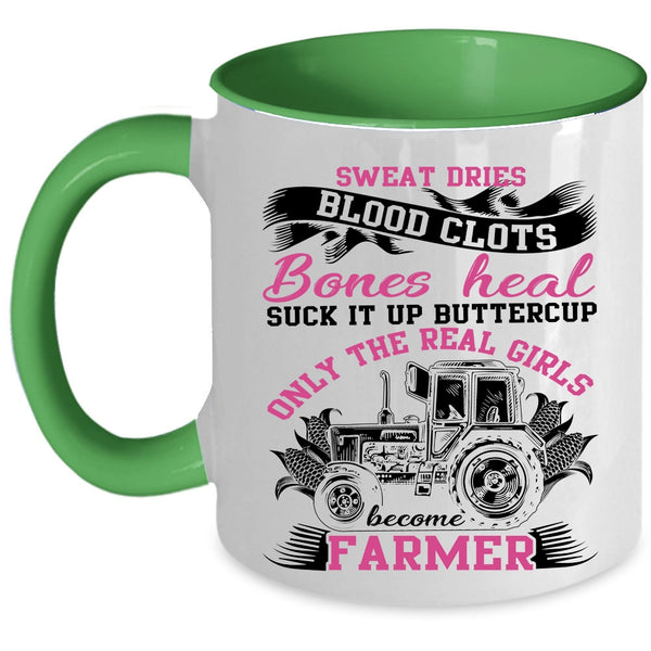 Cool Girls Coffee Mug, Only The Real Girls Become Farmer Accent Mug