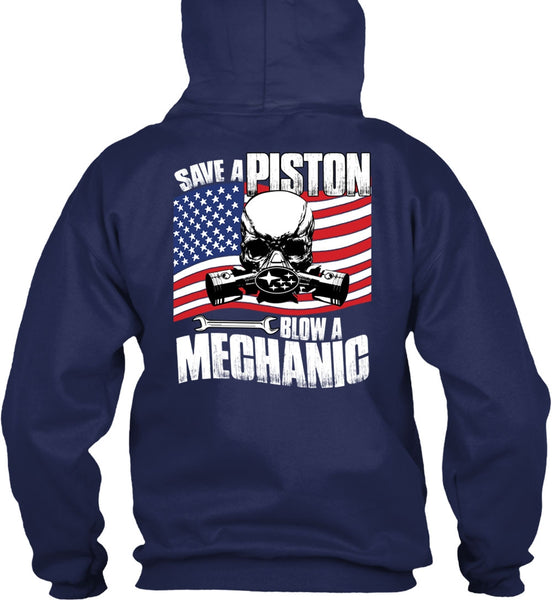 Save A Piston Blow A Mechanic T Shirt, I Love Mechanic T Shirt