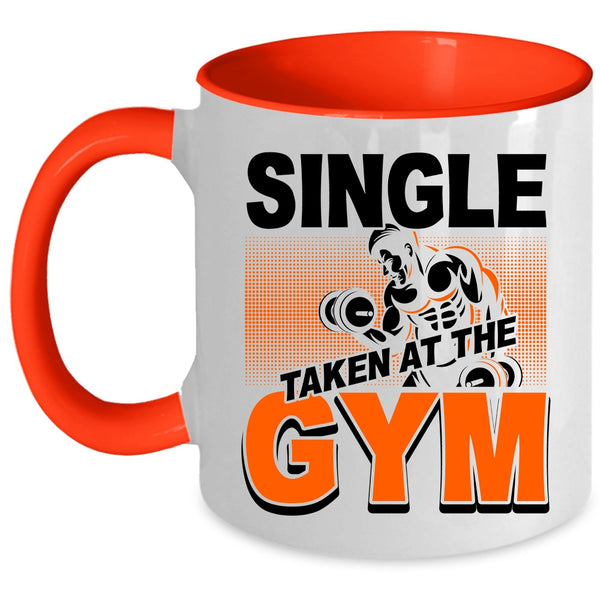 Funny Gymnast Coffee Mug, Single Taken At The Gym Accent Mug