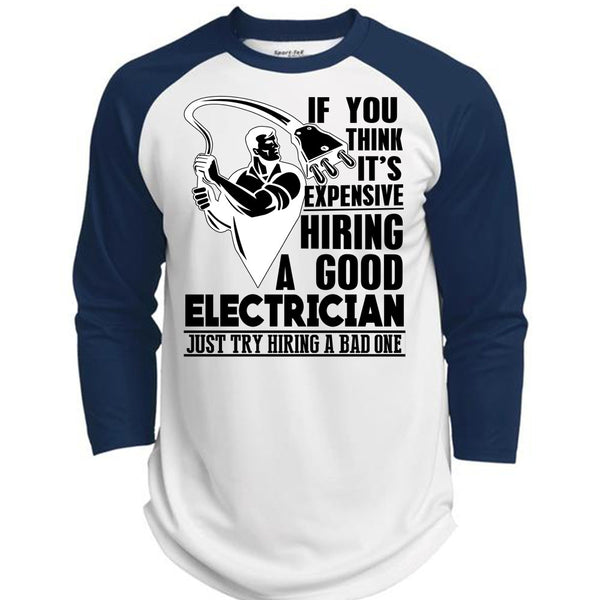 Good Electrician T Shirt, I Love Electrician T Shirt, Awesome T-Shirts  (Polyester Game Baseball Jersey)