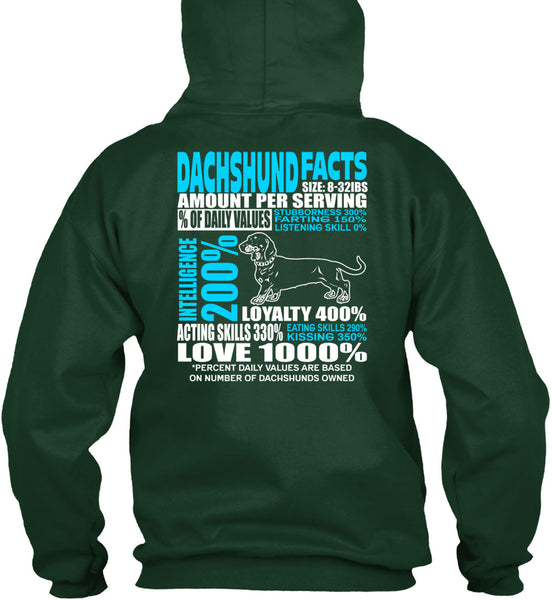 Dachshund Facts T Shirt, Dachshund Owned T Shirt