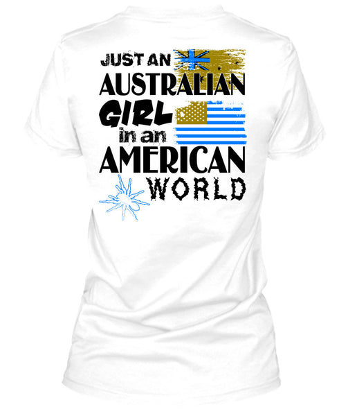 Just An Australian Girl In An American World T Shirt, Wait For Halloween T Shirt