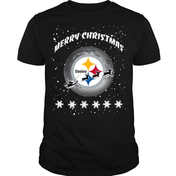 A black t-shirt with the shopify logo