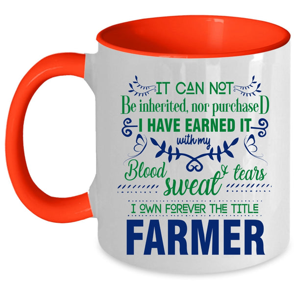 Cute Gift For Farmer Coffee Mug, Farmer Accent Mug