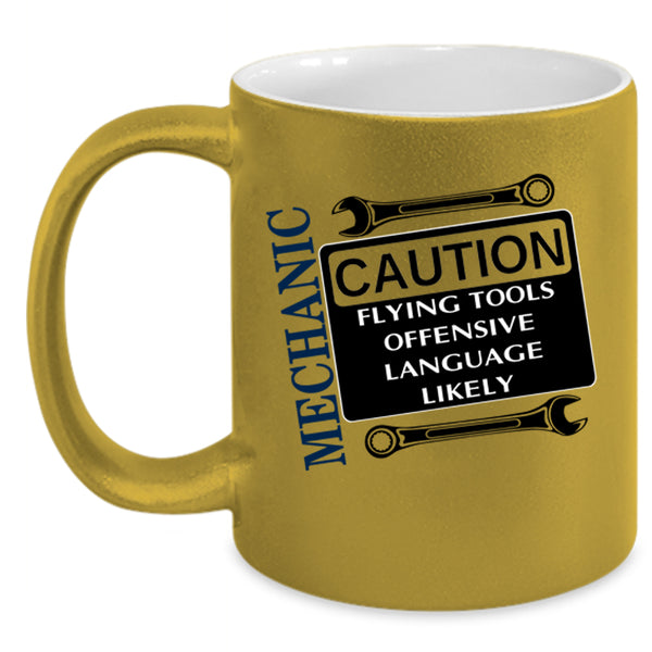 Flying Tools Coffee Mug, Mechanic Accent Mug