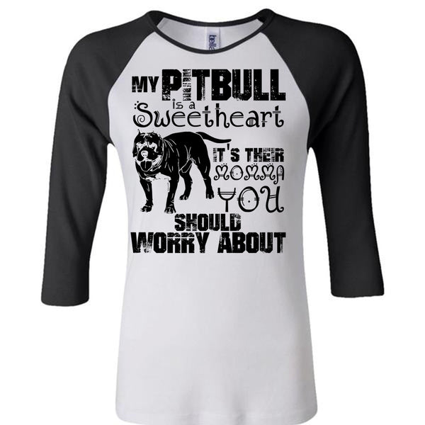 My Pit Bull Is Sweetheart T Shirt, I Love Pit Bull T Shirt, Awesome T-Shirts